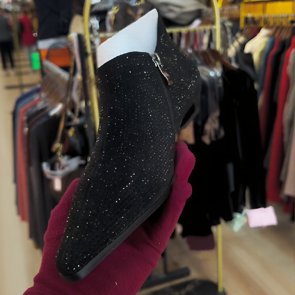 Rhinestone flat elegant sexy pointed toe shoes