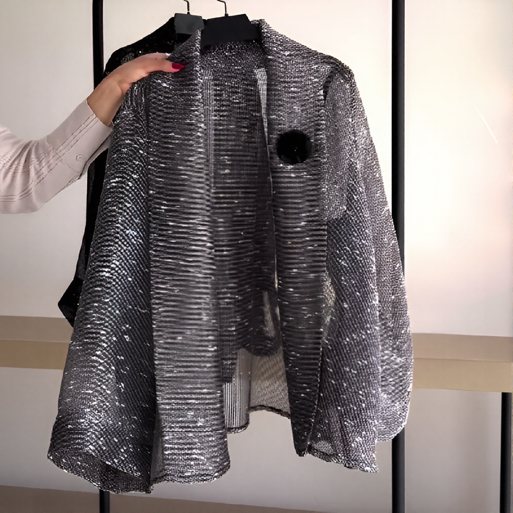 Loose-knit breathable simple cardigan