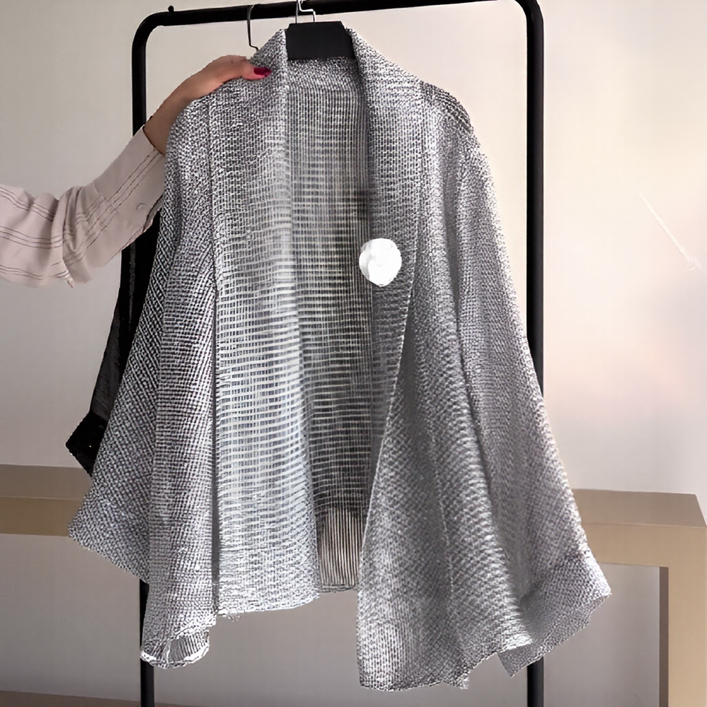 Loose-knit breathable simple cardigan