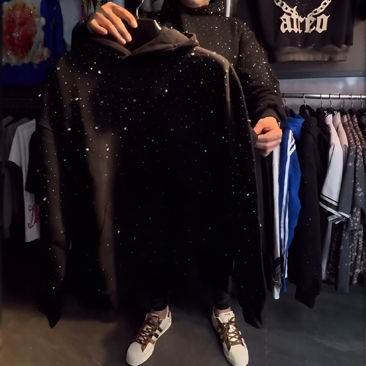 Gorgeous rhinestone soft hoodie