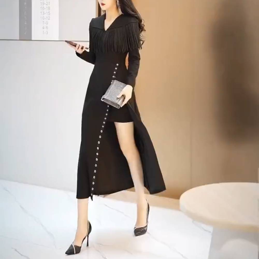 2023 New Style Slim Slit Long Dress